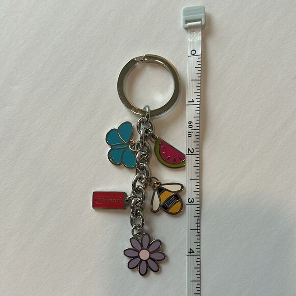 NWOT COACH Vintage Rare Multi Spring Keychain Fob Purse Charm - Picture 6 of 6